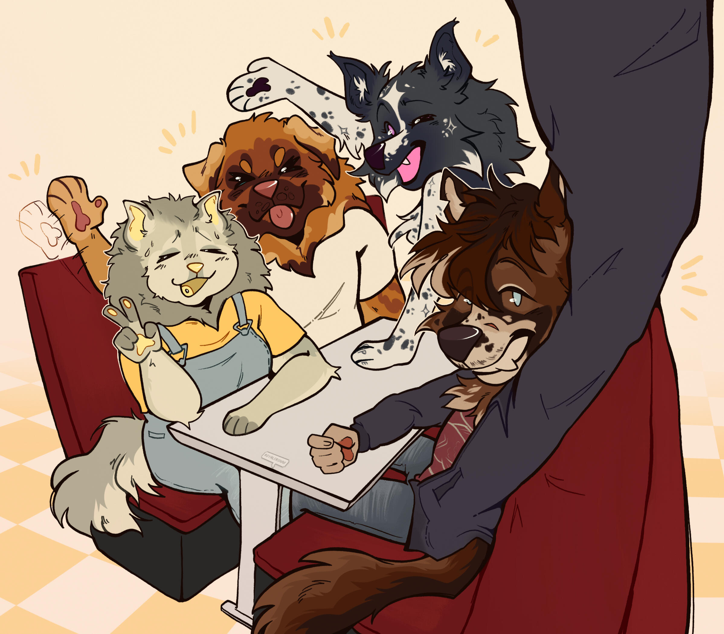 Lined + colored + shaded